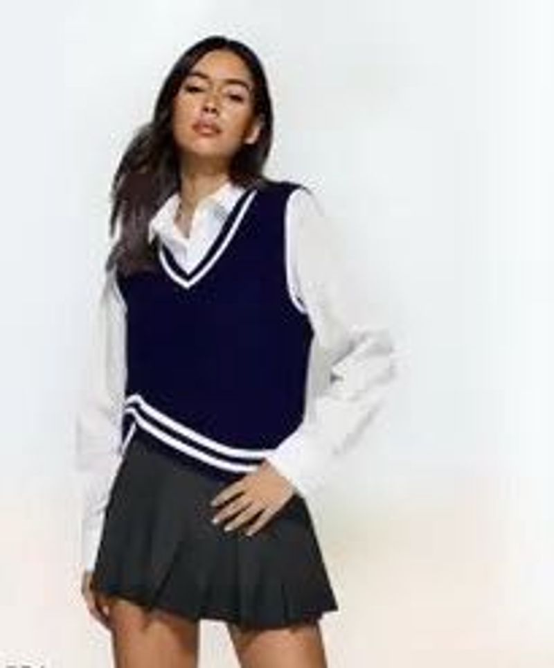 Navy Blue Sweater Vest