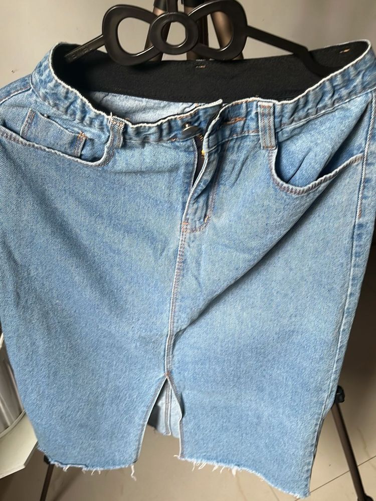 Light Wash Denim Shorts