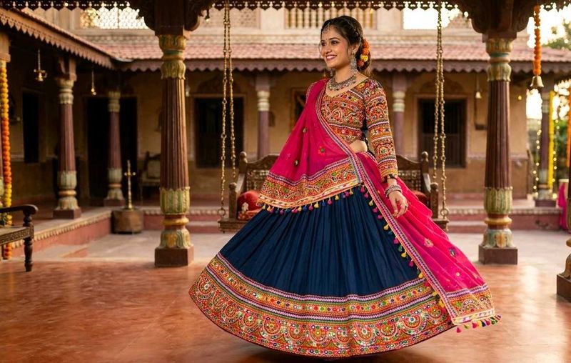 Navratri Special Traditional Gujarati Mirror Work