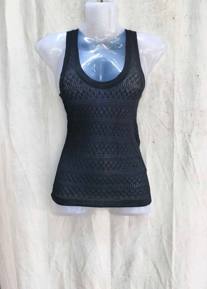 47209. Black Knit Tank Top
