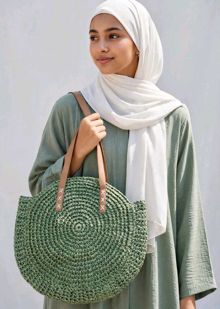 Stylish Round Woven Bag