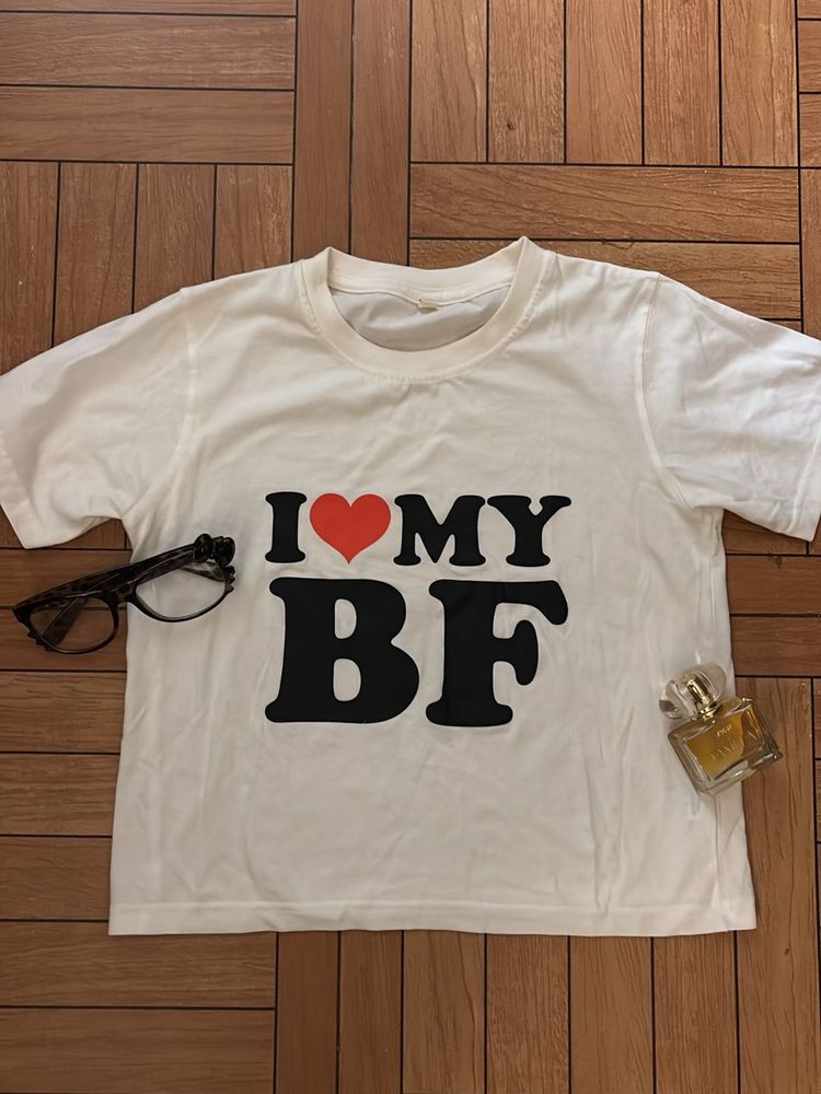 i ❤️my bf y2k baby tee