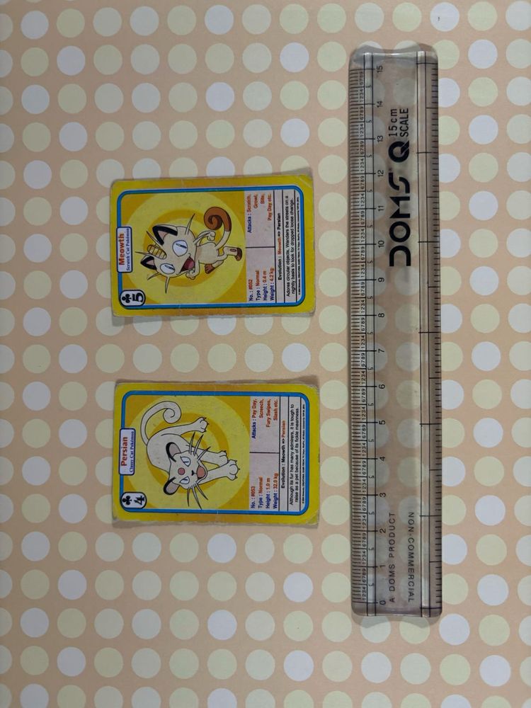 4 vintage pokemon trump cards