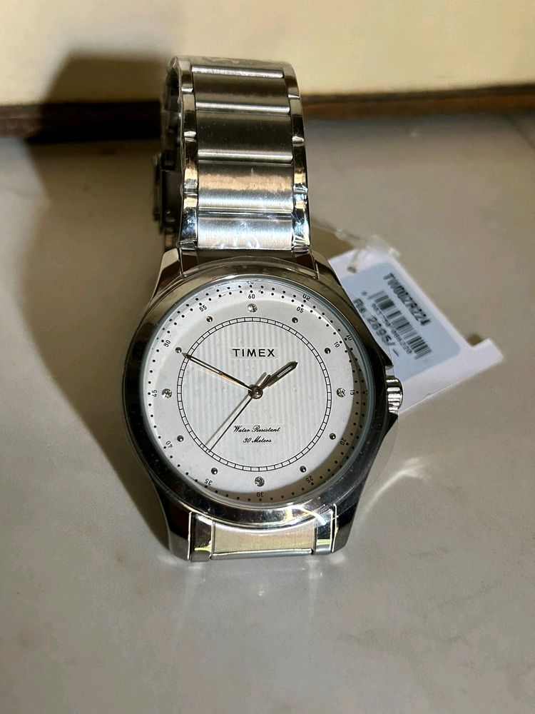 Timex Silver-Tone Water Resistant Watch