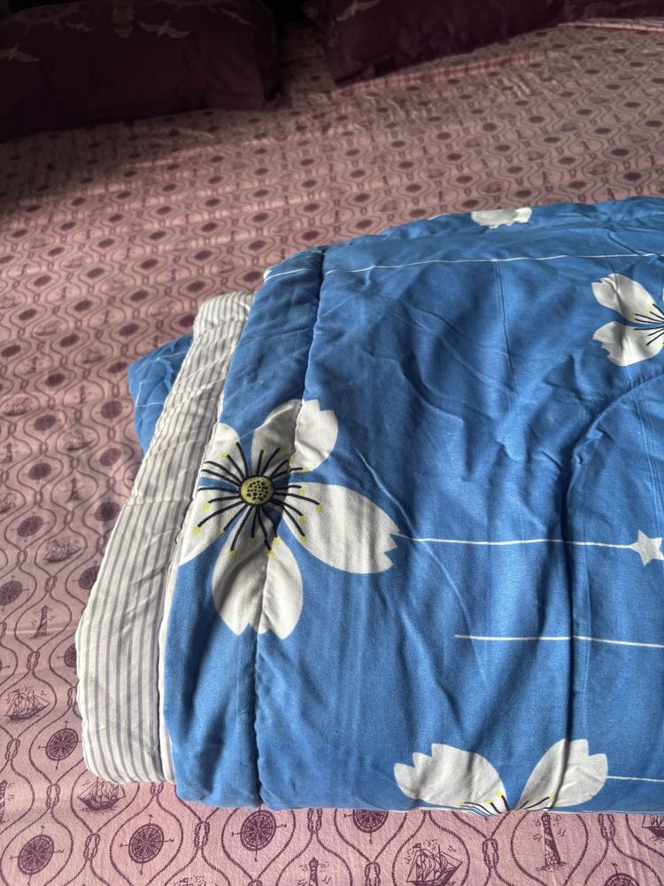 Blue Floral Comforter Bedding