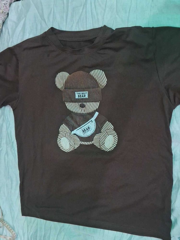 Cute Bear Graphic T-Shirt