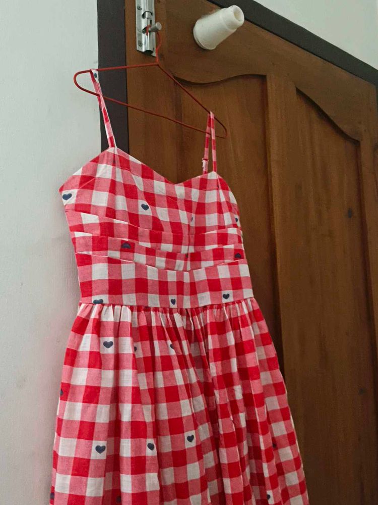 Red &amp; White Checkered Sundress