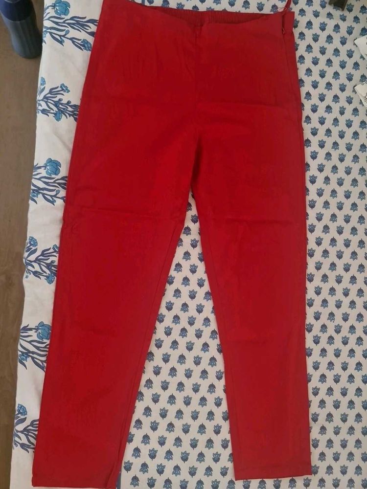 Red Casual Pants