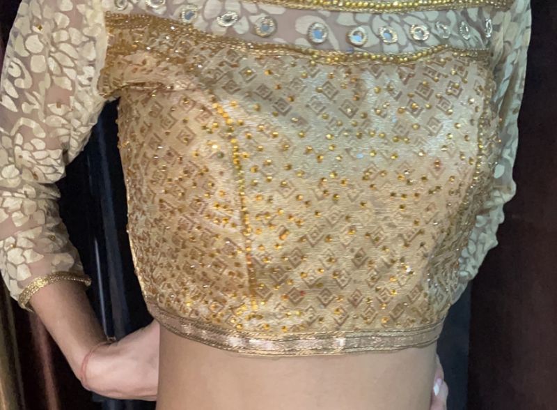Gold Embellished Blouse