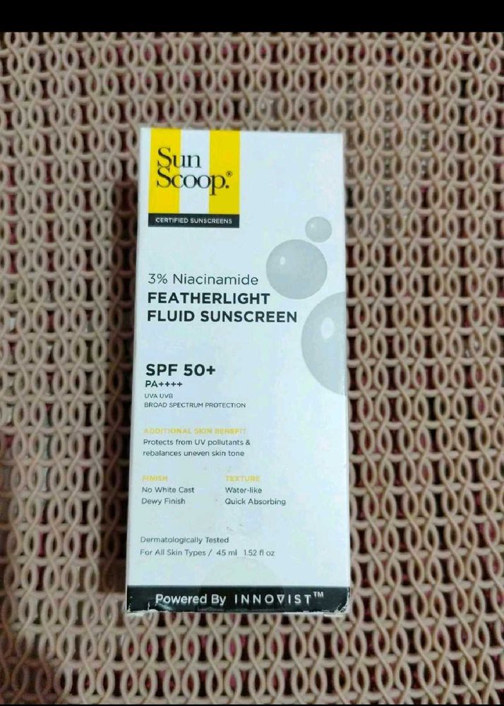 Sun Scoop Featherlight Fluid Sunscreen SPF 50+