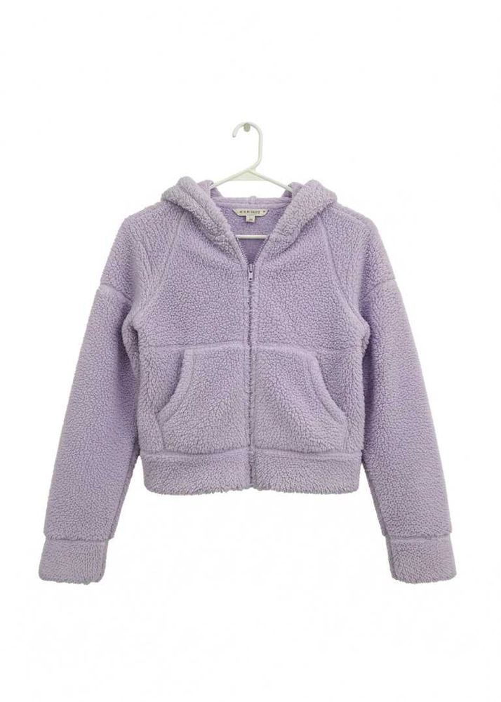 Lavender Fleece Zip-Up Hoodie