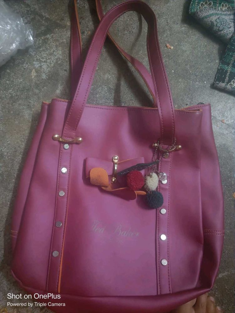 hand bag with mystry snacks