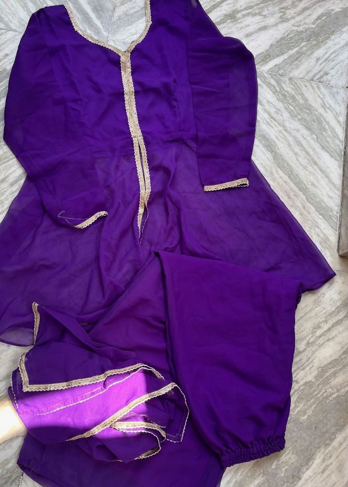 Vibrant Purple Kurta Set