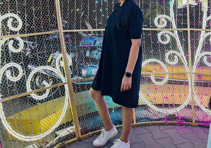Classic Black Short Sleeve Dress