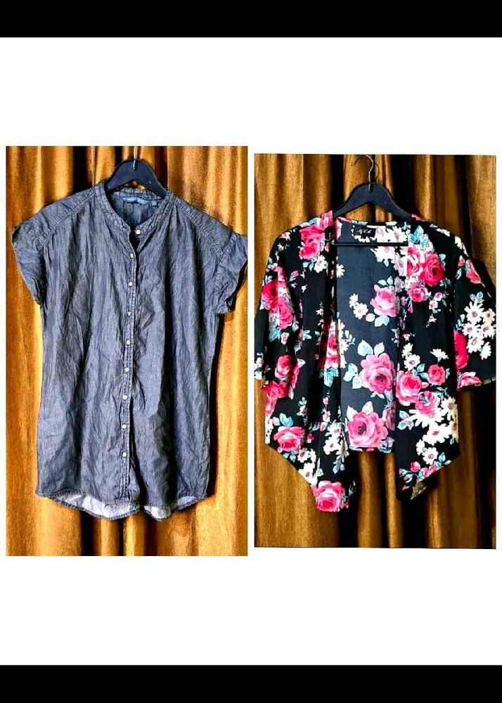 Combo Of 2 , Top n A Shrug Size 38 inch