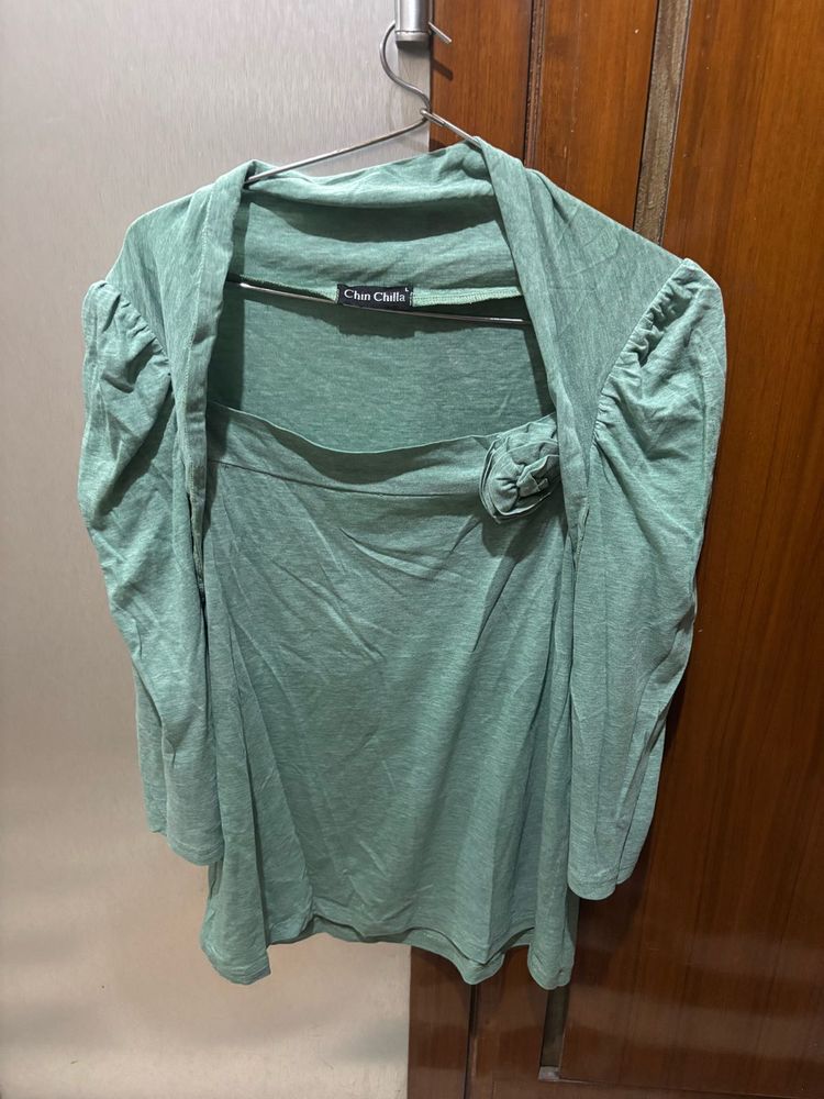 Green top with Embellishment