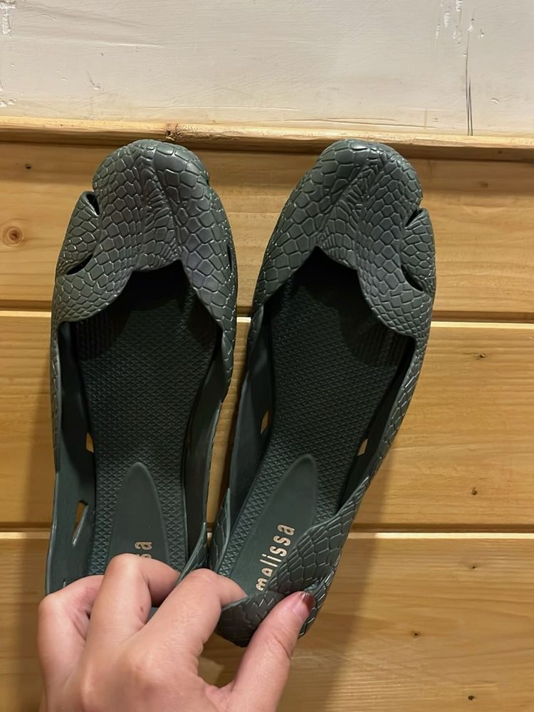 Melissa Crocodile Print Flats