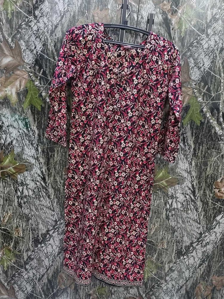 Floral Print kurti pant duppata set