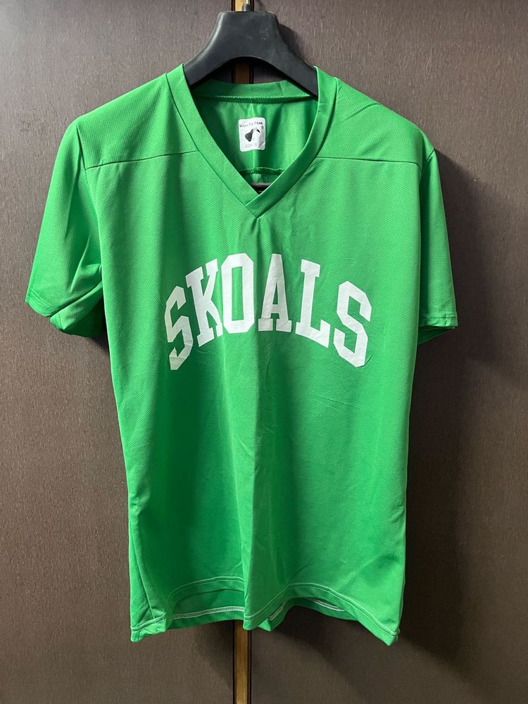 Bright Green 'SKOALS' T-Shirt
