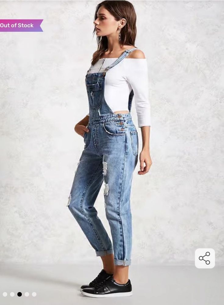 Forever 21 Denim Overalls