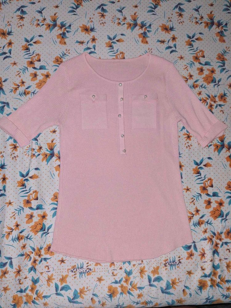 baby pink top