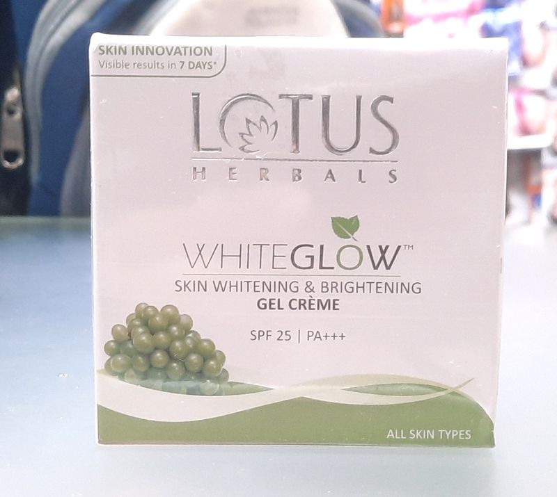 Lotus White Glow Gel Cream 60gm. Sealed Pack