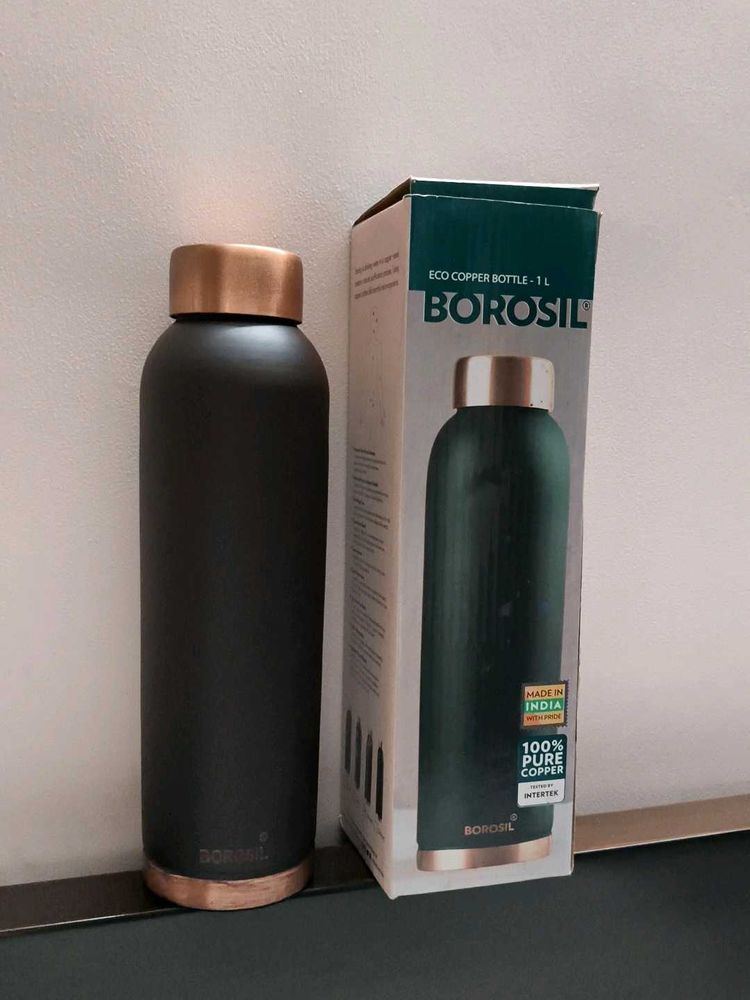 Borosil Eco Copper Water Bottle - 1L