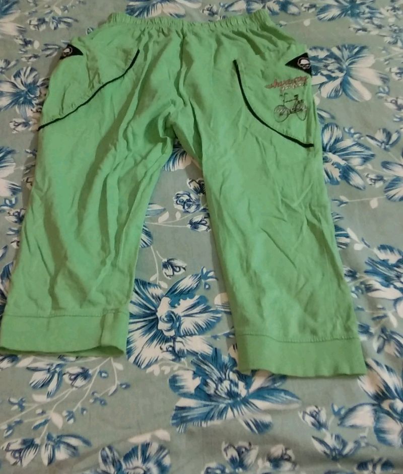 Girls' Green Fluorescent pants