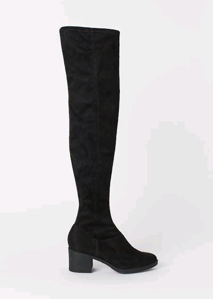 H&amp;M Thigh High Suede Boots