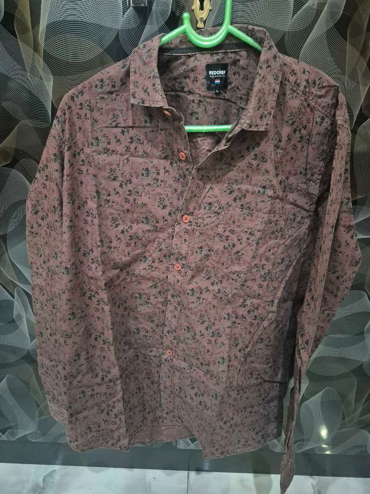 Men's Floral Print Full Sleeve Shirt