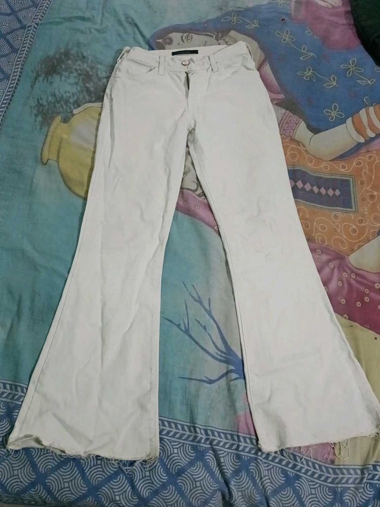White Bell bottom Jeans