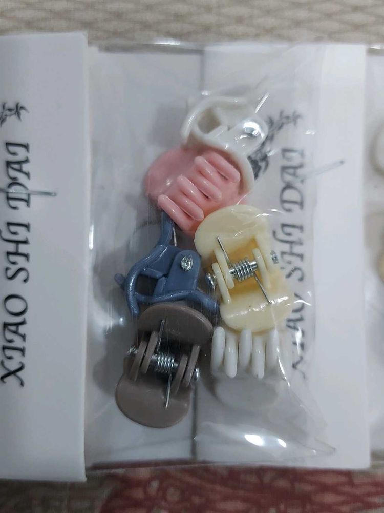 Cute Mini Hair Claw Clips - 6 Pack