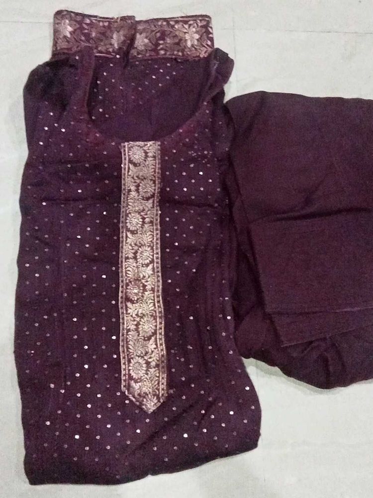 Elegant Sequined Kurta Set