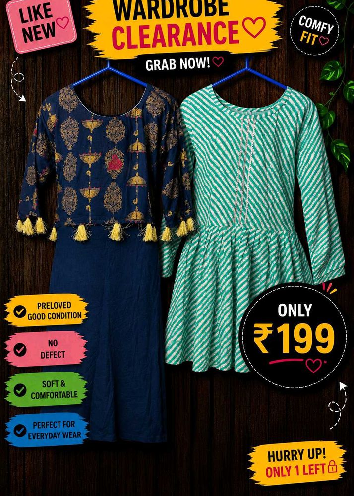Stylish Kurta Set for Women pack of 2 💯