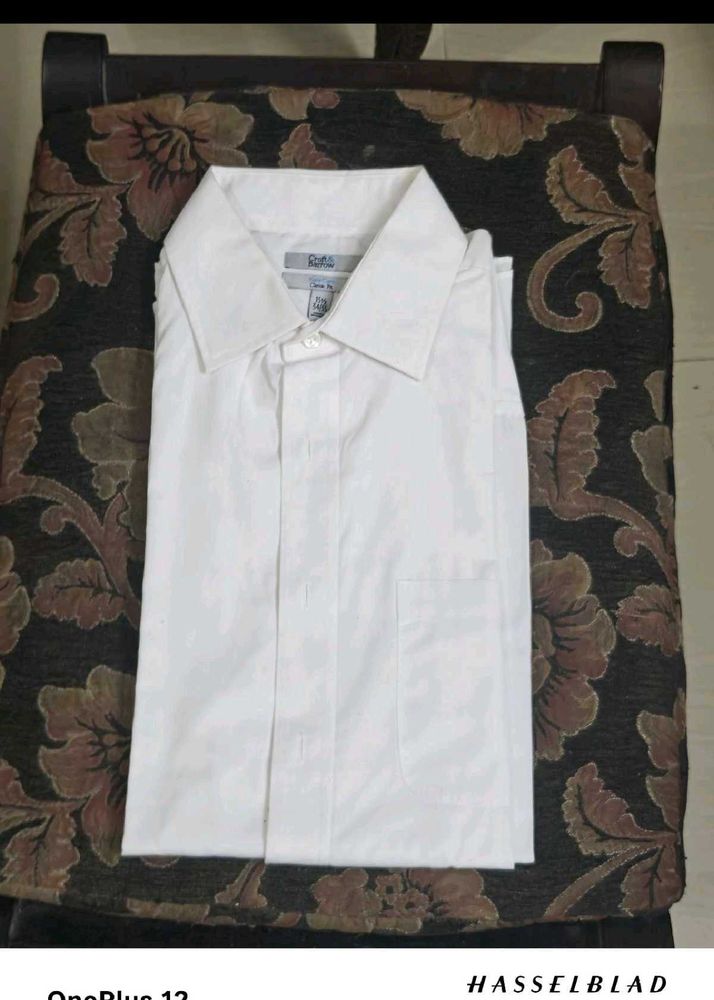 2 Nos Premium Classic Men's White Shirts from USA