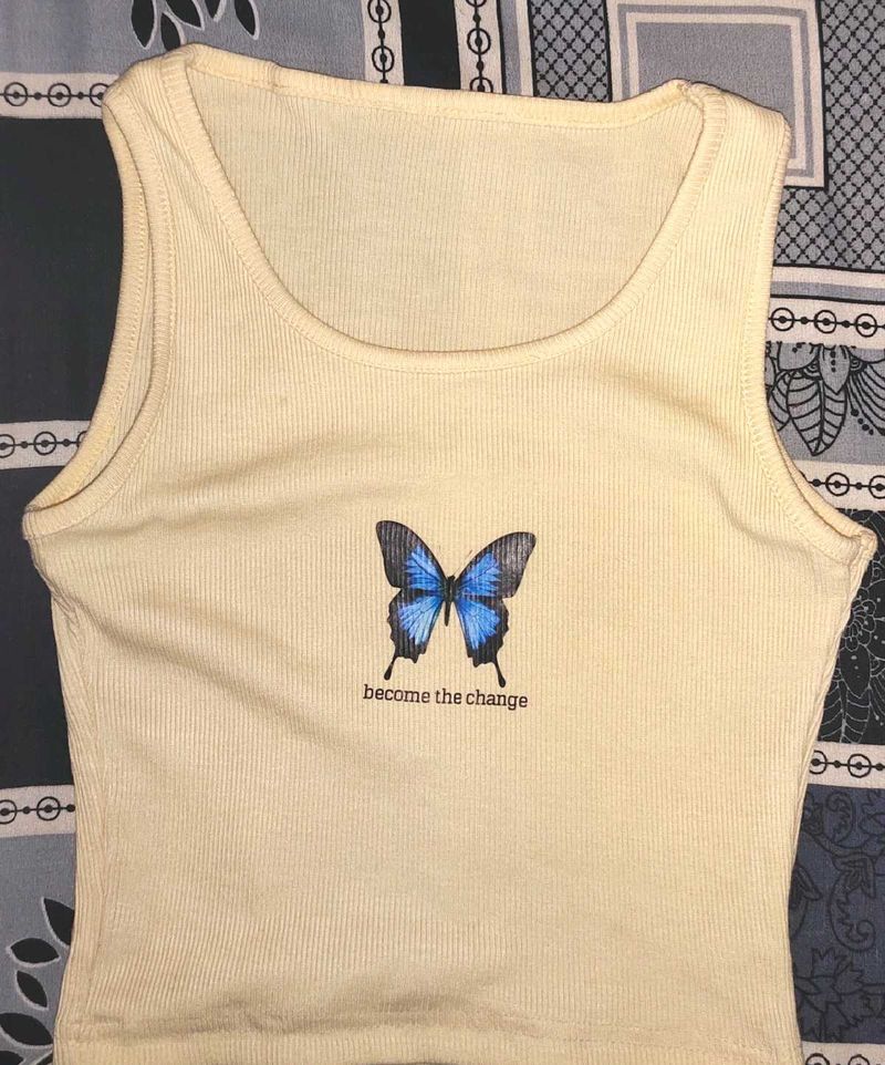 Cute Butterfly Graphic Tank Top