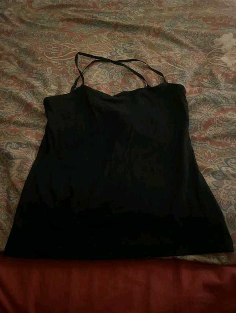 Zara Sleeveless Black Tank Top