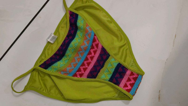 Vibrant Patterned Bikini Bottom