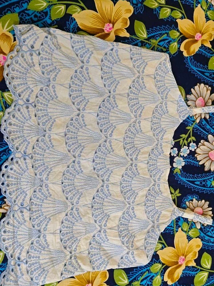 Embroidered Cotton Blouse