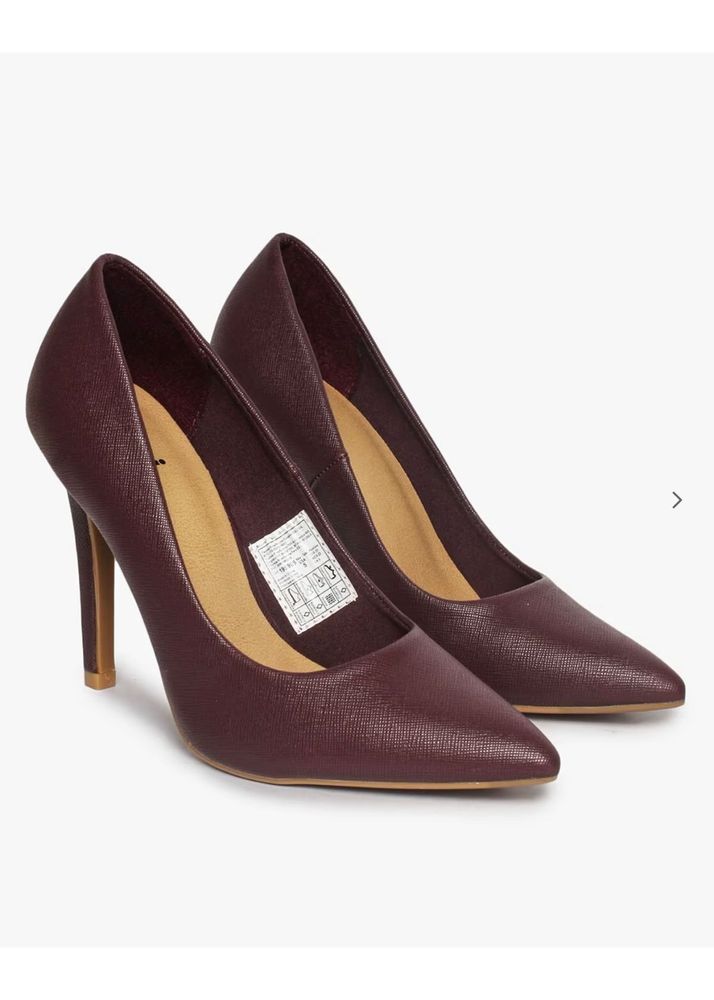 Burgundy Pointed Heels