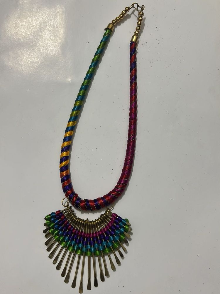 Boho Fan Pendant Necklace