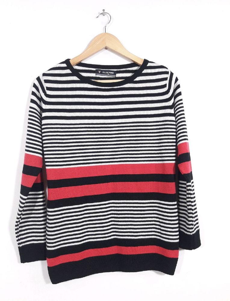 CLUB YORK 👚Striped Sweatshirt👚