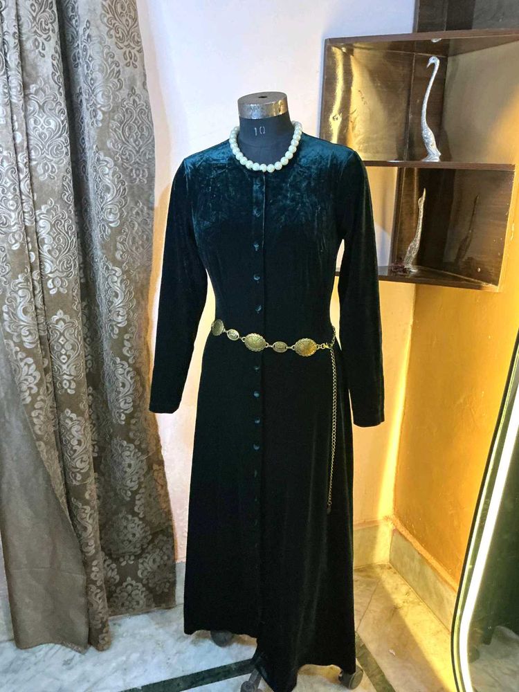Elegant Velvet Maxi Dress