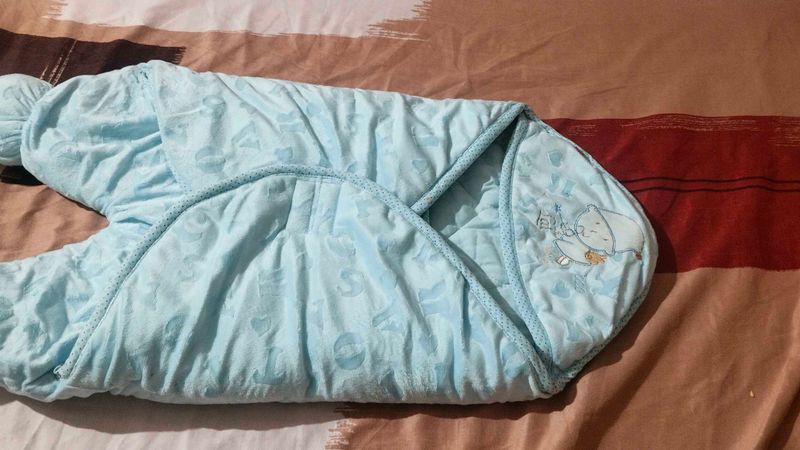 soft light blue baby carry nest