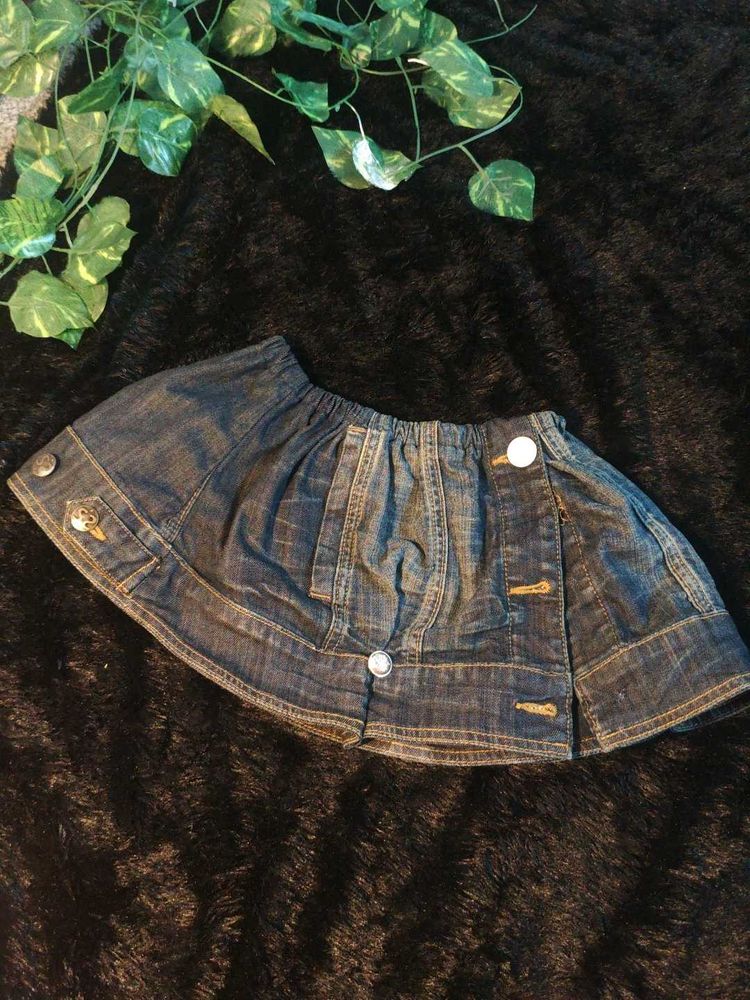 mini denim skirt