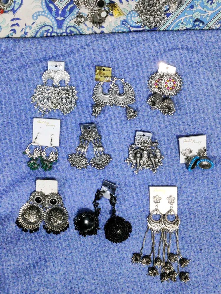 Combo of 10 Ethnic earrings