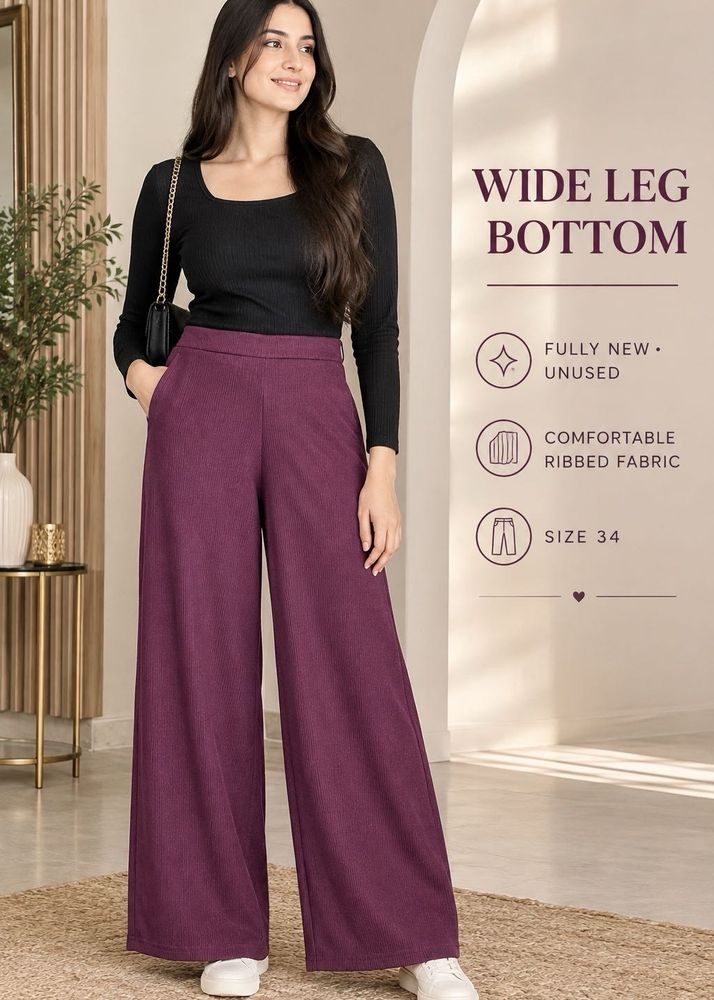 Comfortable Wide Leg Corduroy Pants