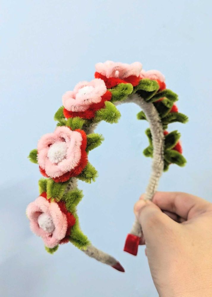 Red Flower Headband