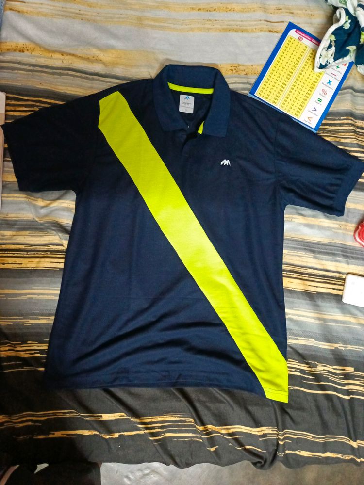 100% Nylon Collar T Shirt XL Size