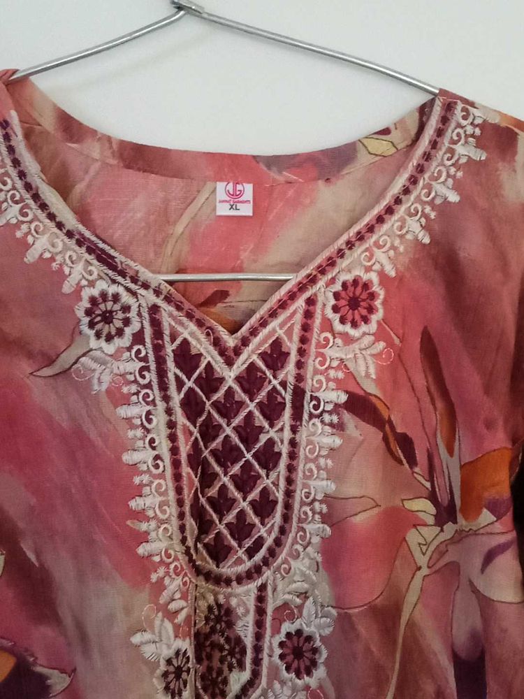 Floral Print Kurta